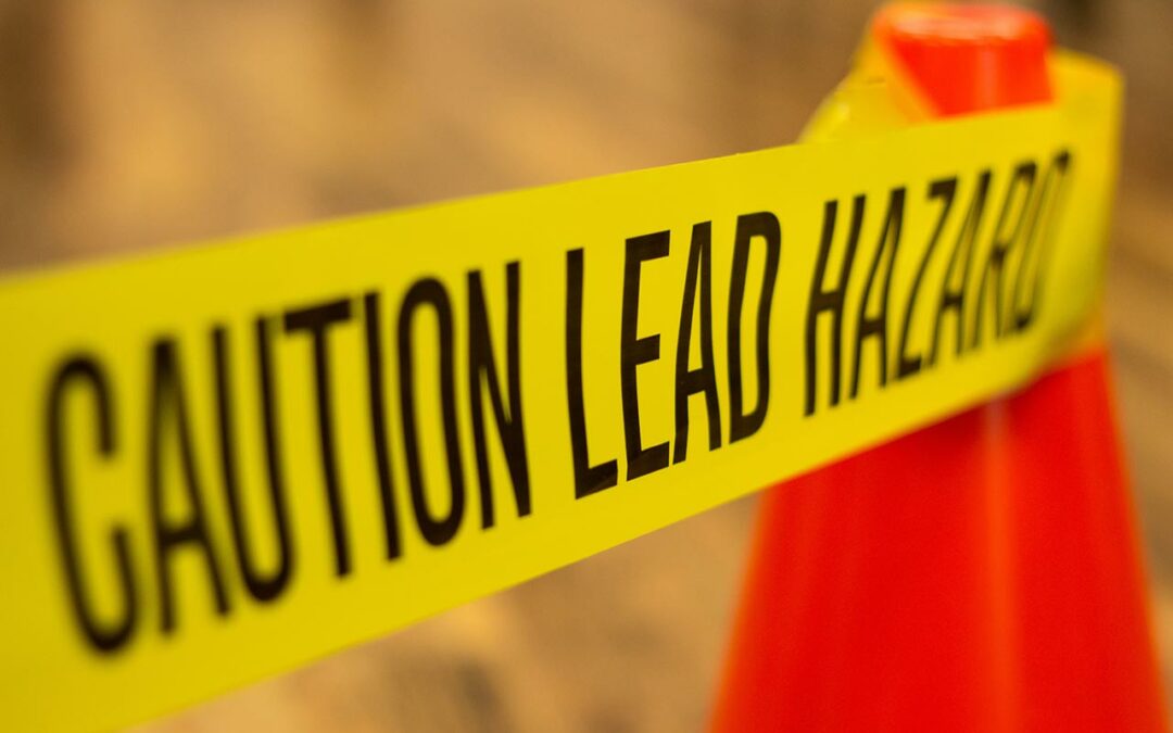 Lead Paint hazard caution tape